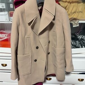 Tommy Hilfiger Women's Beige Pea Coat